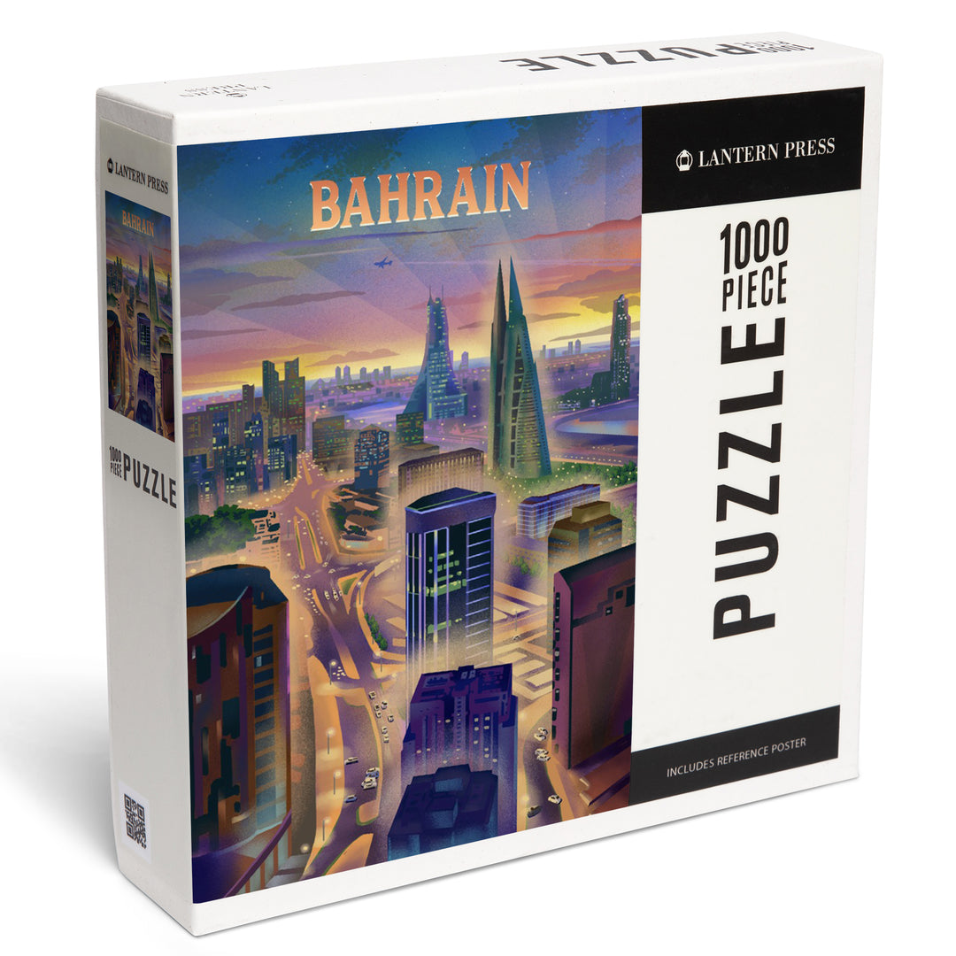 Manama, Bahrain, Lithograph, 1000 Piece Jigsaw Puzzle