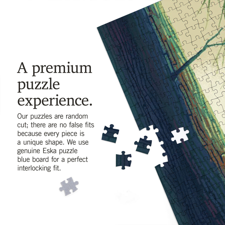 Glacier National Park, Montana, Get Outside Series, Wanderer, Bigfoot in Forest, 1000 Piece Jigsaw Puzzle