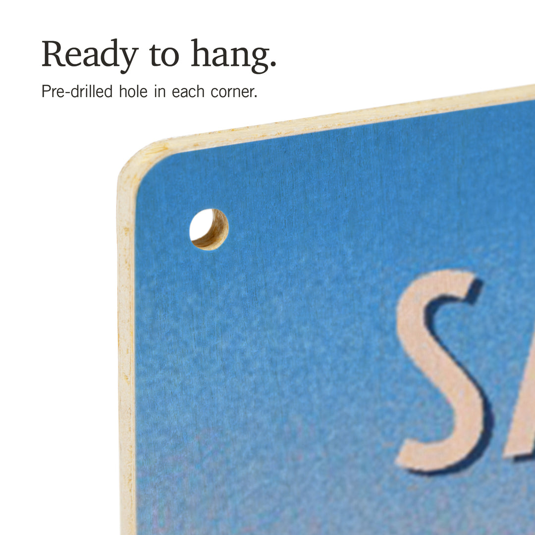 Saskatchewan, Prepare for Takeoff, Skis in Snowbank, Wood Signs and Postcards