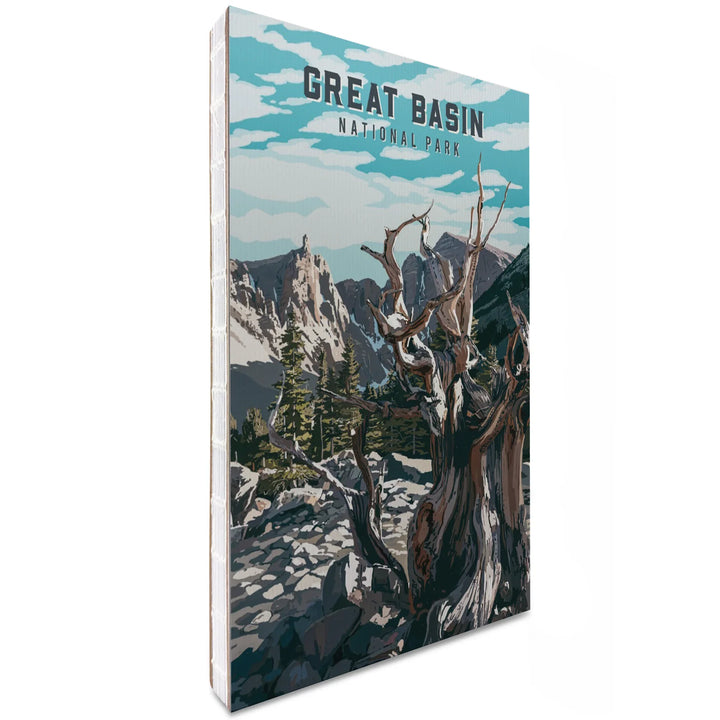 Lined 6x9 Journal, Great Basin National Park, Nevada, Painterly National Park Series, Lay Flat, 193 Pages, FSC paper