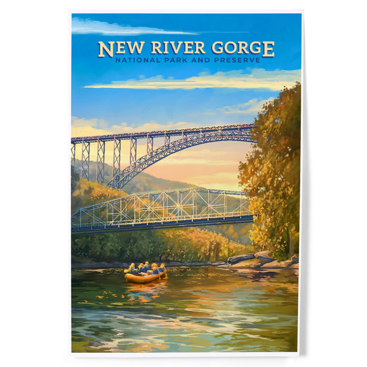 New River Gorge National Park and Preserve, Oil Painting, Art & Giclee Prints