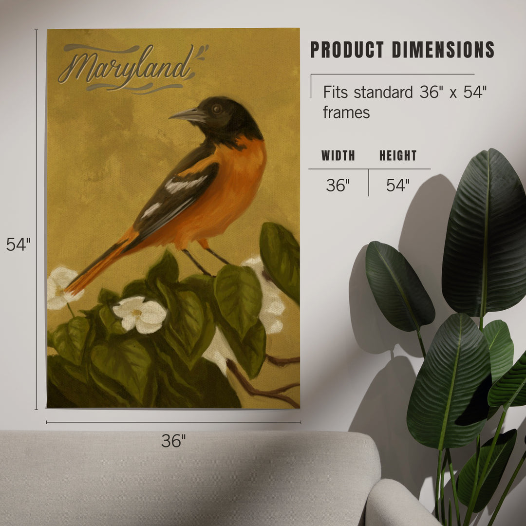 Maryland, Oriole, Oil Painting, Art & Giclee Prints