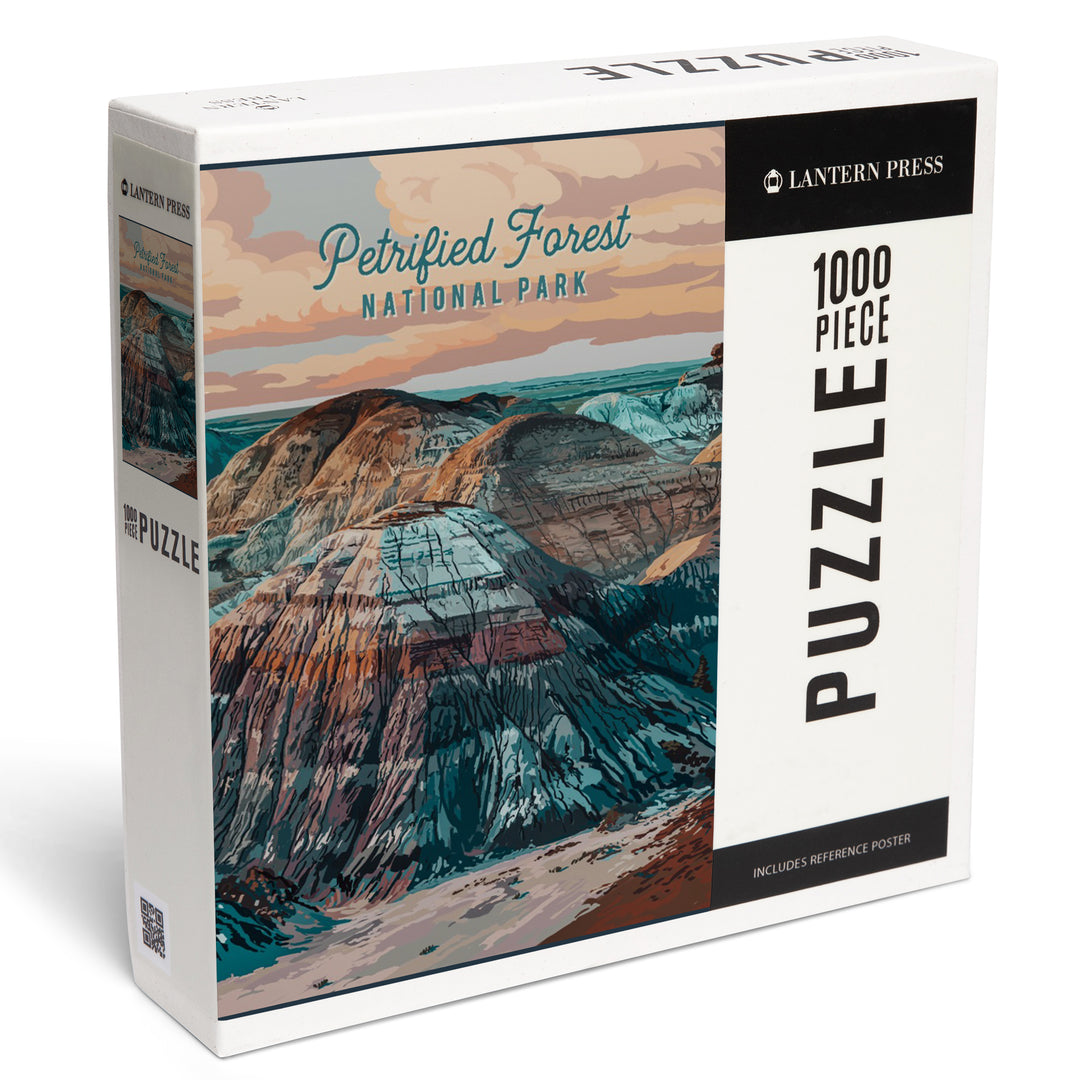 Petrified Forest National Park, Arizona, Painterly National Park Series, Jigsaw Puzzle