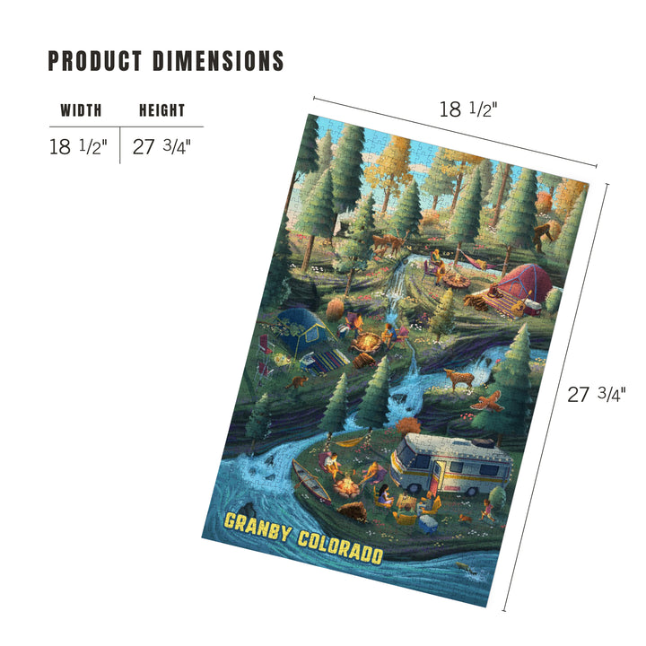 Granby, Colorado, Get Outside Series, Camping Enjoyment, Jigsaw Puzzle