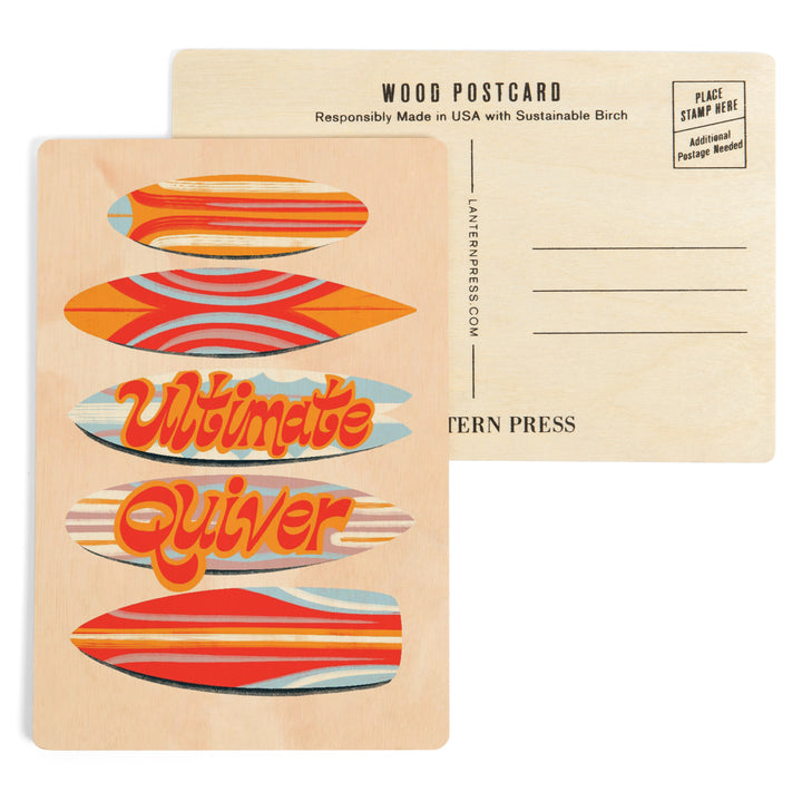 Secret Surf Spot Collection, Surfboards, Ultimate Quiver, Wood Sign and Postcards