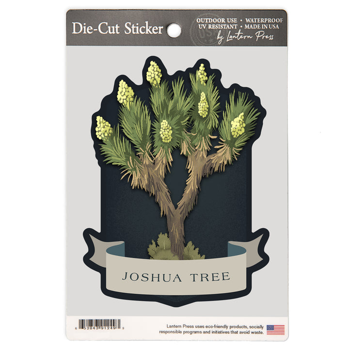 Vintage Flora Noir, Joshua Tree, Vinyl Sticker