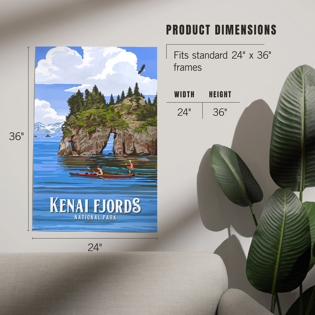 Kenai Fjords National Park, Alaska, Painterly National Parks Series, Art & Giclee Prints
