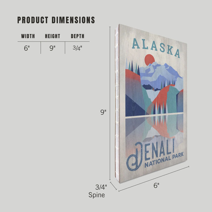 Lined 6x9 Journal, Denali National Park, Alaska, Lay Flat, 193 Pages, FSC paper