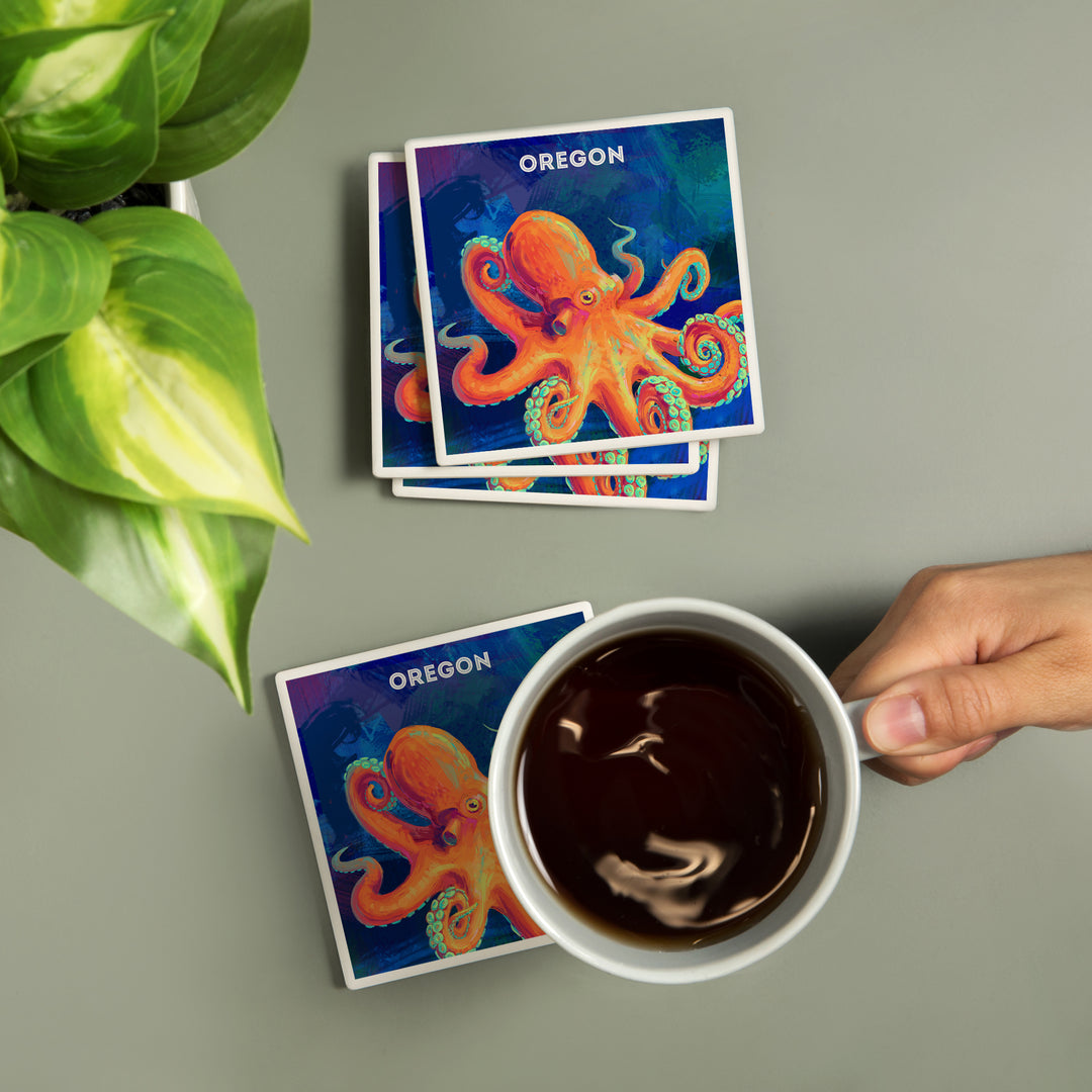 Oregon, Vivid, Octopus, Coasters