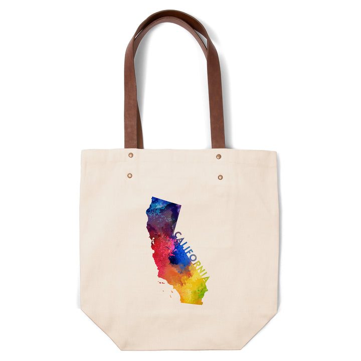 California, State Abstract, Watercolor, Contour, Accessory Go Bag