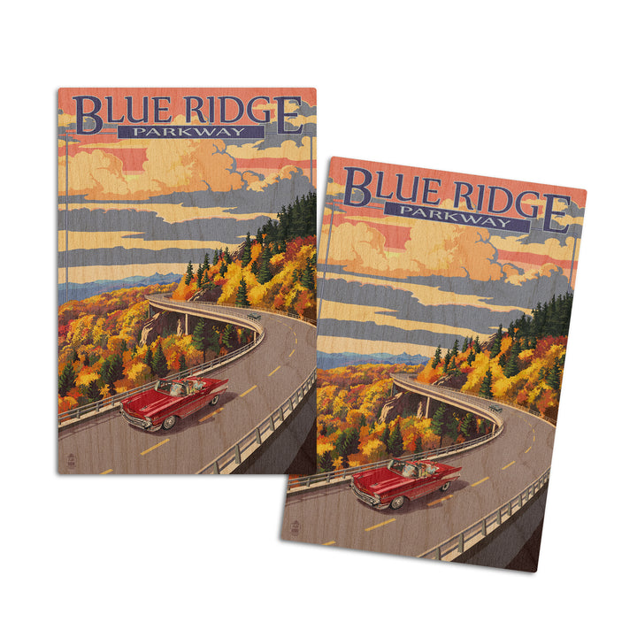 Linn Cove Viaduct, North Carolina, Blue Ridge Parkway, Lantern Press Artwork, Wood Signs and Postcards