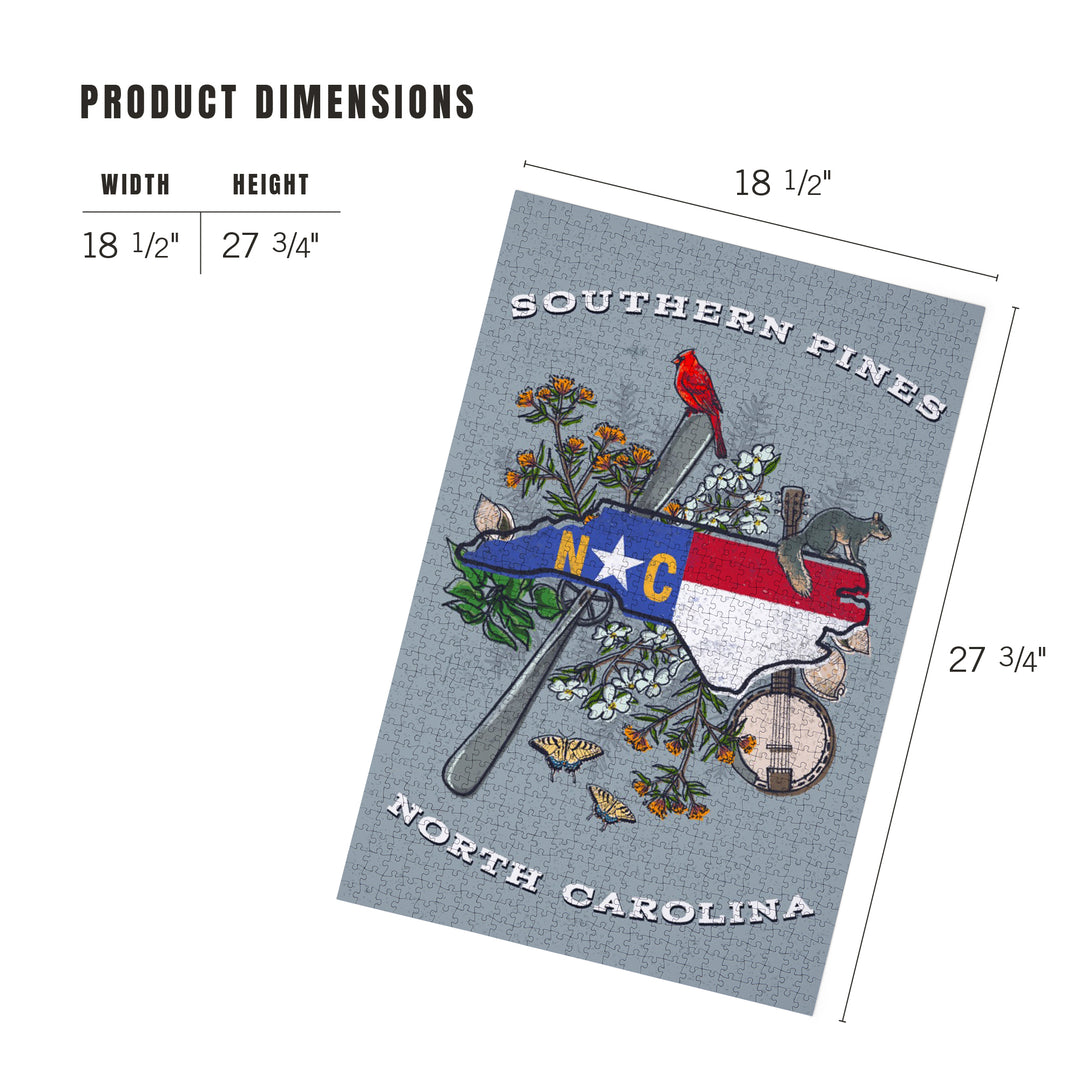 Southern Pines, North Carolina, State Treasure Trove, Jigsaw Puzzle