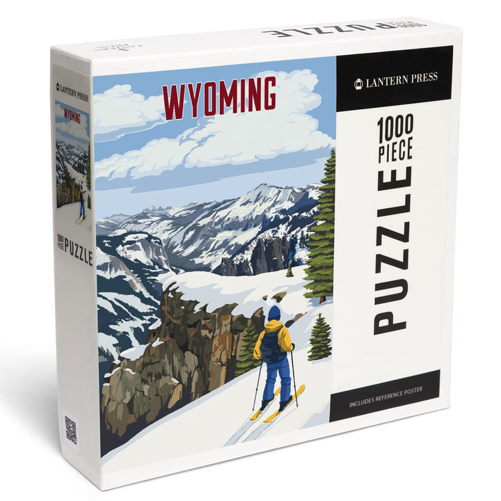 Wyoming, Painterly, Enjoy The View, 1000 Piece Jigsaw Puzzle