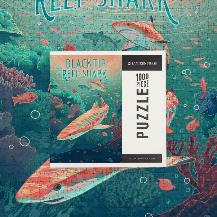Fluid Linework, Reef Shark, 1000 Piece Jigsaw Puzzle