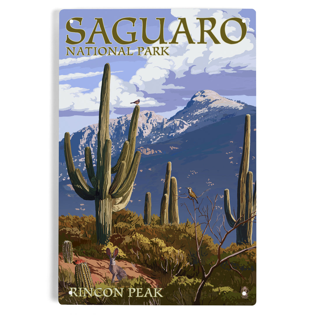 Saguaro National Park, Arizona, Rincon Peak, Metal Signs