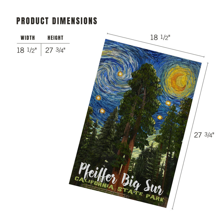 Big Sur, California, Starry Night Series, Pfeiffer Big Sur, 1000 Piece Jigsaw Puzzle
