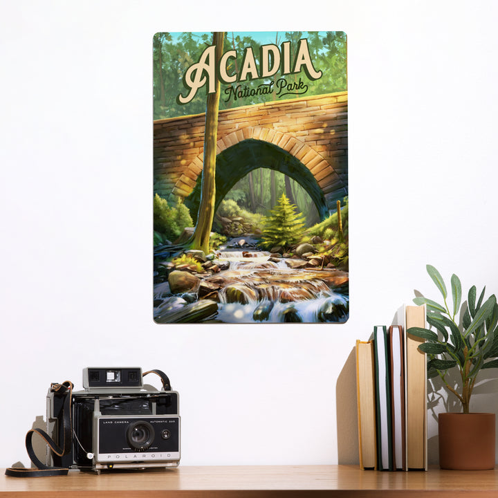 Acadia National Park, Maine, Oil Painting, Metal Signs
