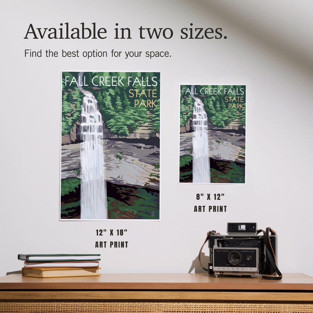 Fall Creek Falls State Park, Tennessee, Fall Creek Falls, Art & Giclee Prints Art Lantern Press 