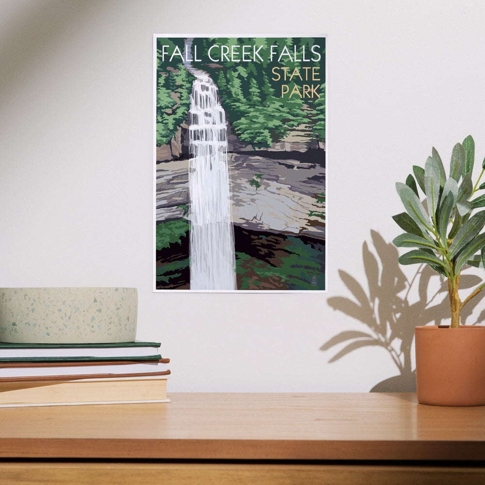 Fall Creek Falls State Park, Tennessee, Fall Creek Falls, Art & Giclee Prints Art Lantern Press 