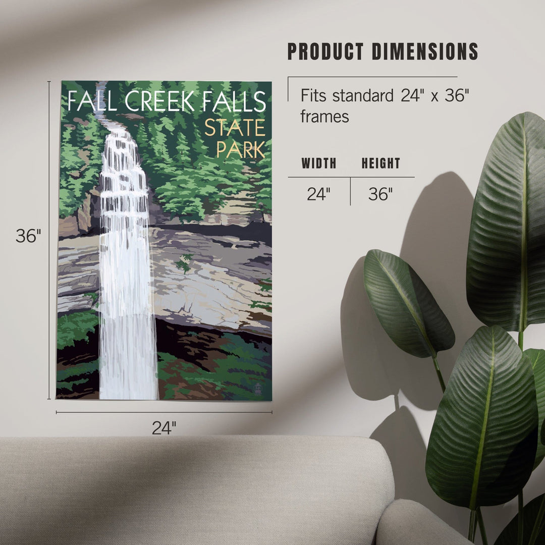 Fall Creek Falls State Park, Tennessee, Fall Creek Falls, Art & Giclee Prints - Lantern Press