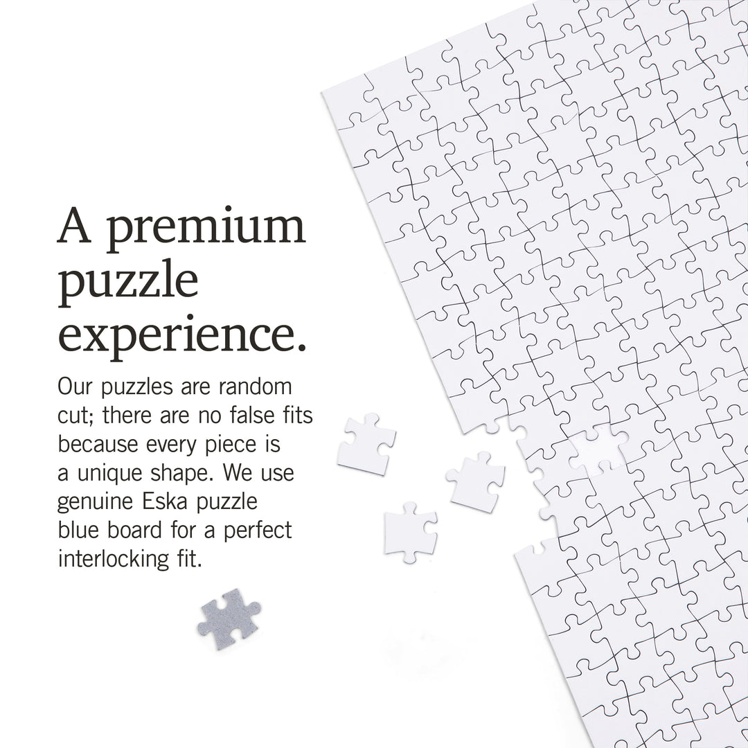 Pitbull, Life is Better, Black and White, Jigsaw Puzzle
