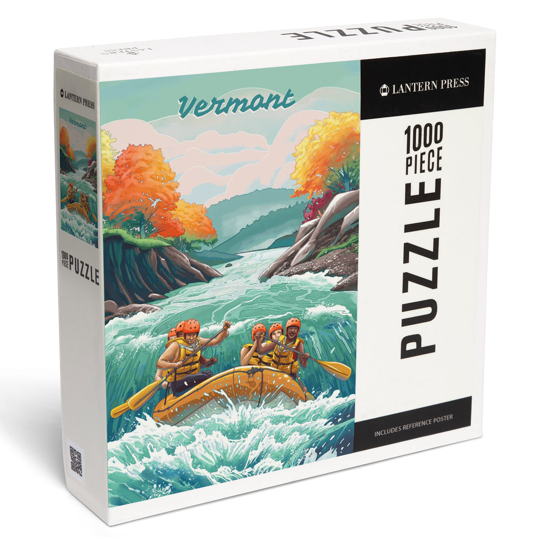 Vermont, Seek Adventure, River Rafting, Fall Colors, Jigsaw Puzzle
