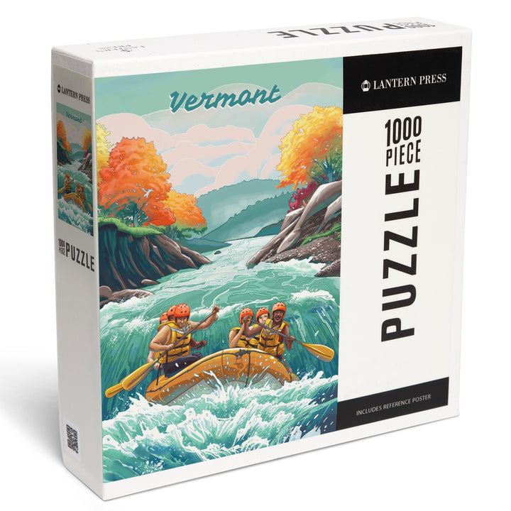 Vermont, Seek Adventure, River Rafting, Fall Colors, Jigsaw Puzzle