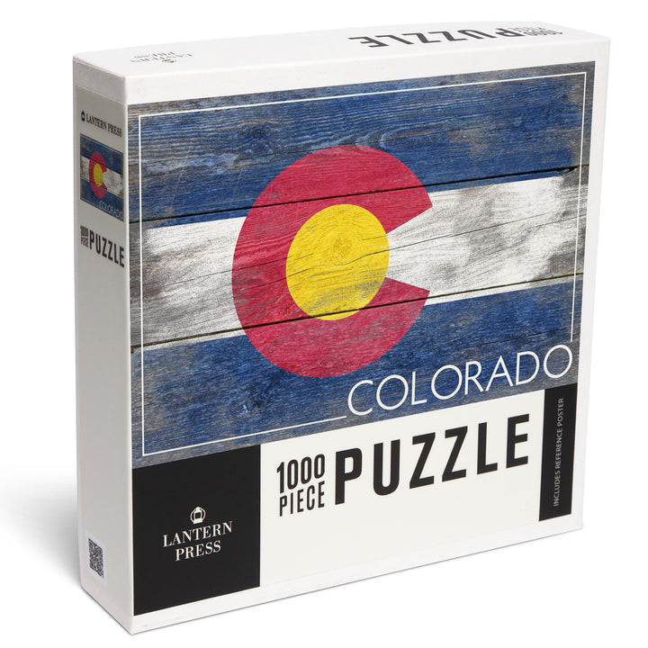 Rustic Colorado State Flag, 1000 Piece Jigsaw Puzzle
