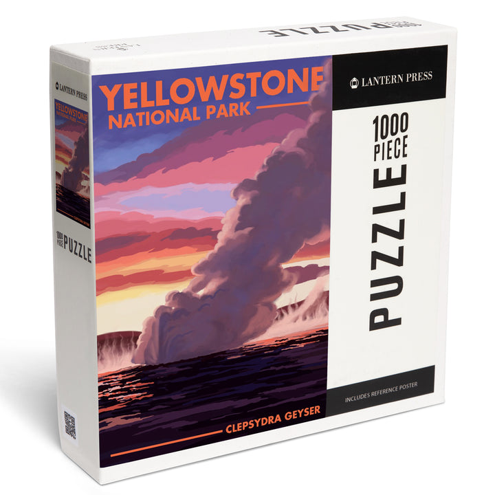 Yellowstone National Park, Wyoming, Clepsydra Geyser, Jigsaw Puzzle