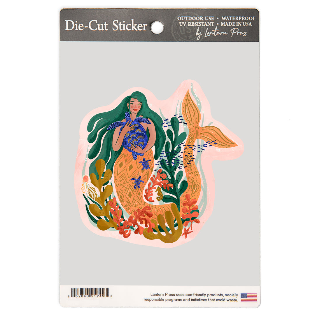 Friend Of The Deep, Mermaid, Vinyl Sticker