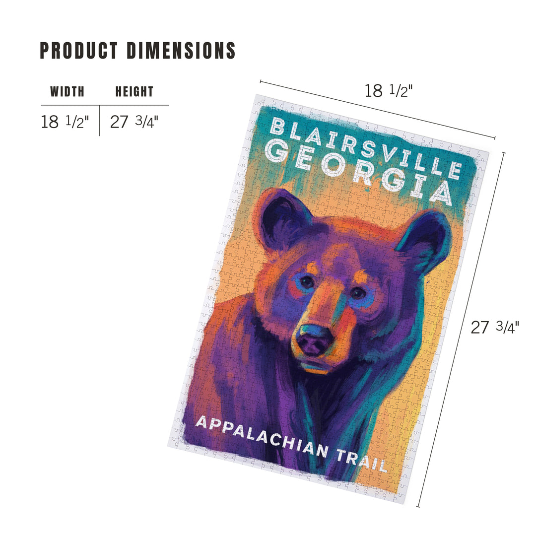 Blairsville, Georgia, Vivid, Black Bear, Jigsaw Puzzle