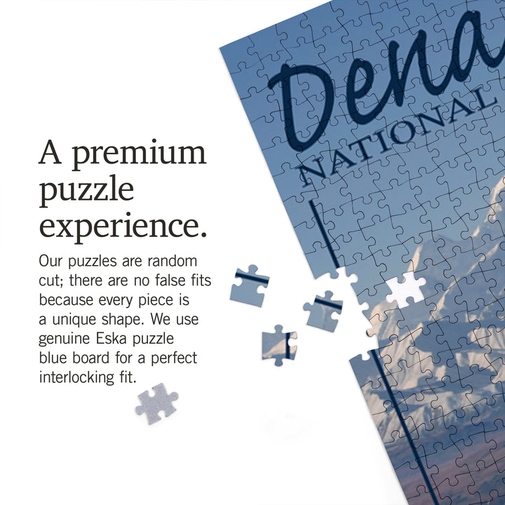 Denali National Park, Alaska, Caribou and Denali, Jigsaw Puzzle