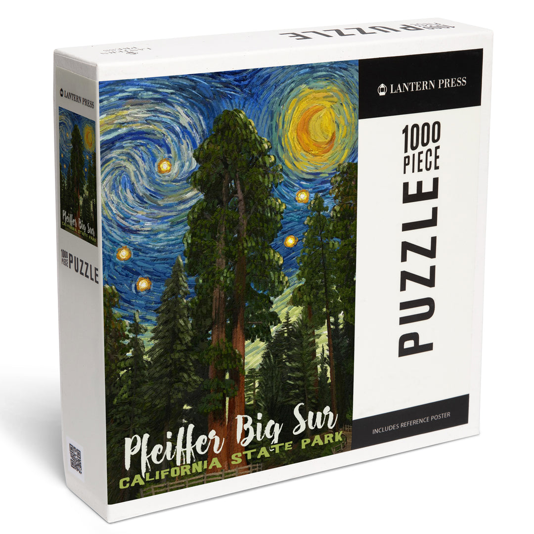 Big Sur, California, Starry Night Series, Pfeiffer Big Sur, 1000 Piece Jigsaw Puzzle