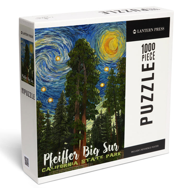 Big Sur, California, Starry Night Series, Pfeiffer Big Sur, 1000 Piece Jigsaw Puzzle