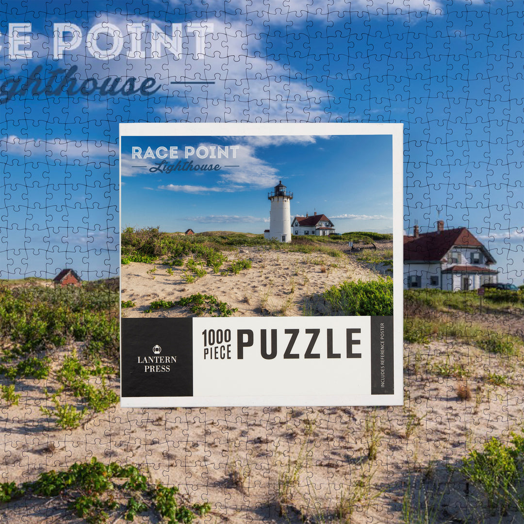 Cape Cod, Massachusetts, Race Point Light Lighthouse, Jigsaw Puzzle