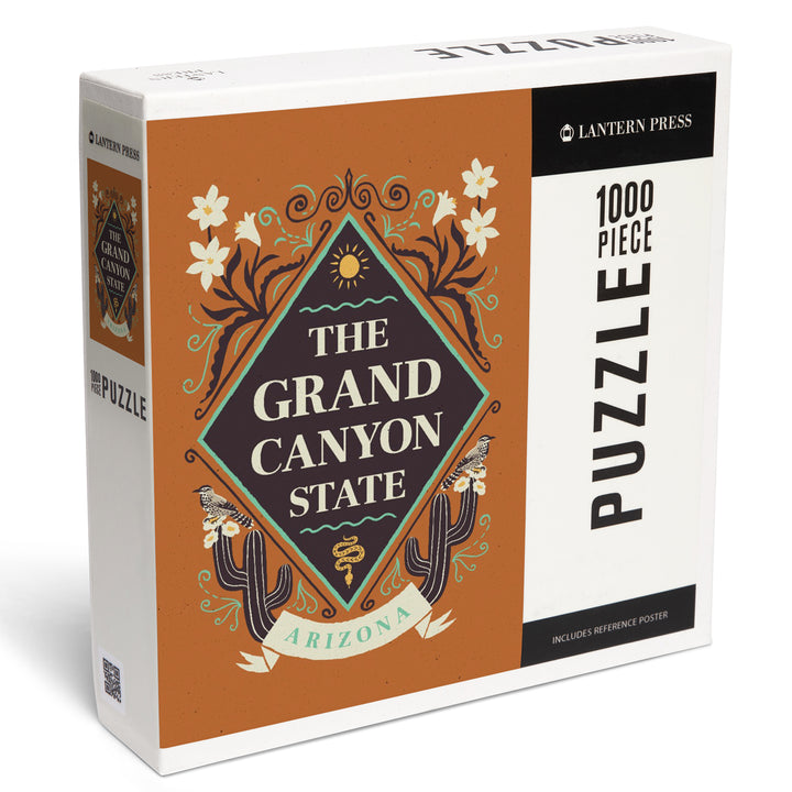 Arizona, State Motto Crest, State Series, Jigsaw Puzzle