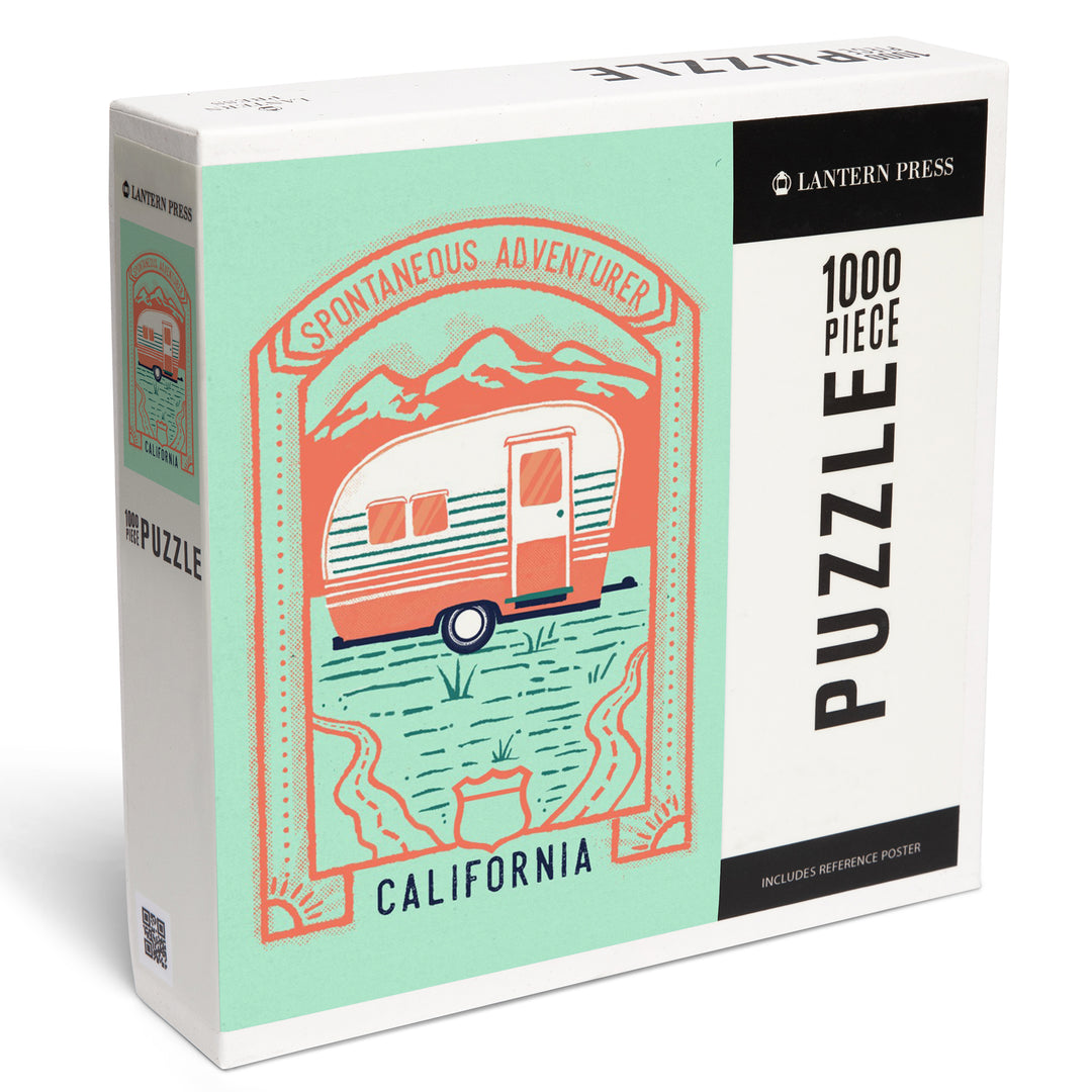 California, Lake Life Series, Spontaneous Adventurer, Jigsaw Puzzle - Lantern Press