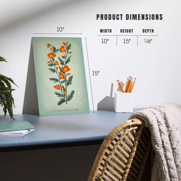 Globemallow, Vintage Flora, Wood Sign and Postcards
