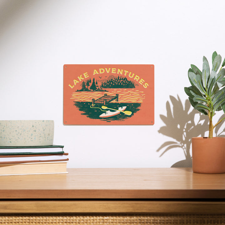 Lake Life Series, Dock, Wood Signs and Postcards