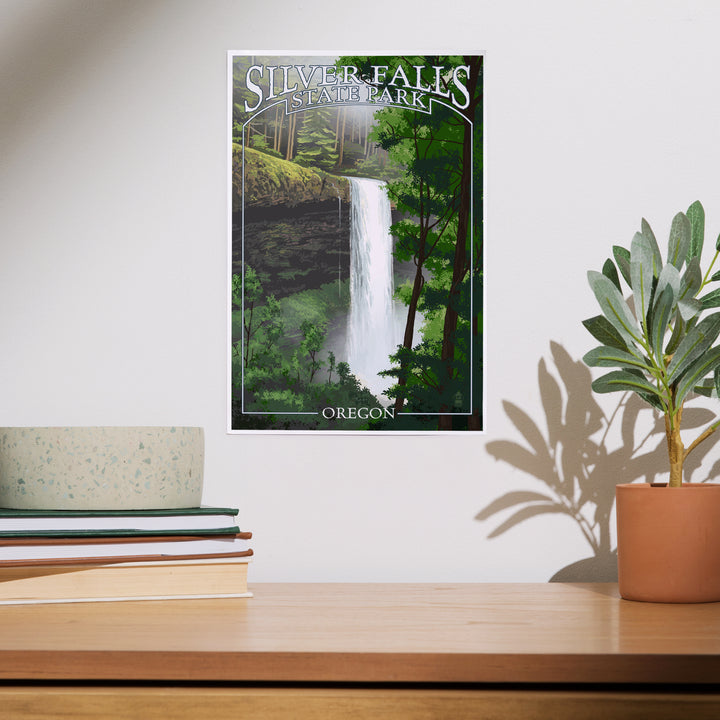 Silver Falls State Park, Oregon, South Falls, Art & Giclee Prints
