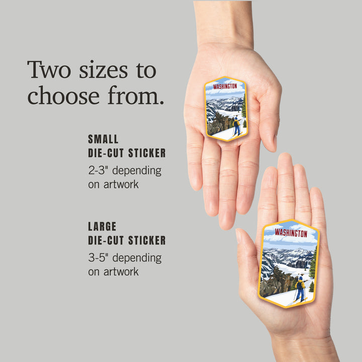 Washington, Painterly, Enjoy The View, Vinyl Sticker