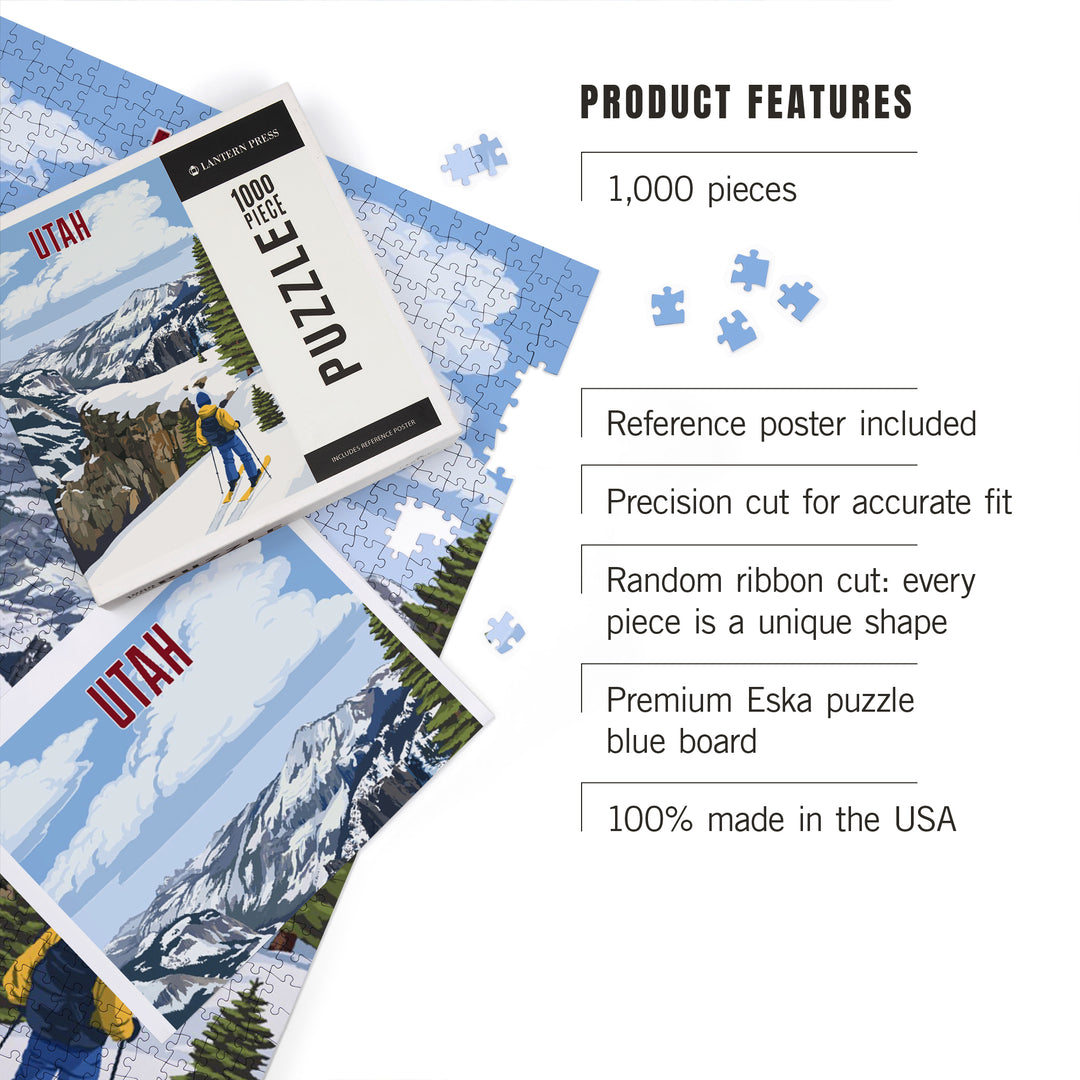 Utah, Painterly, Enjoy The View, 1000 Piece Jigsaw Puzzle