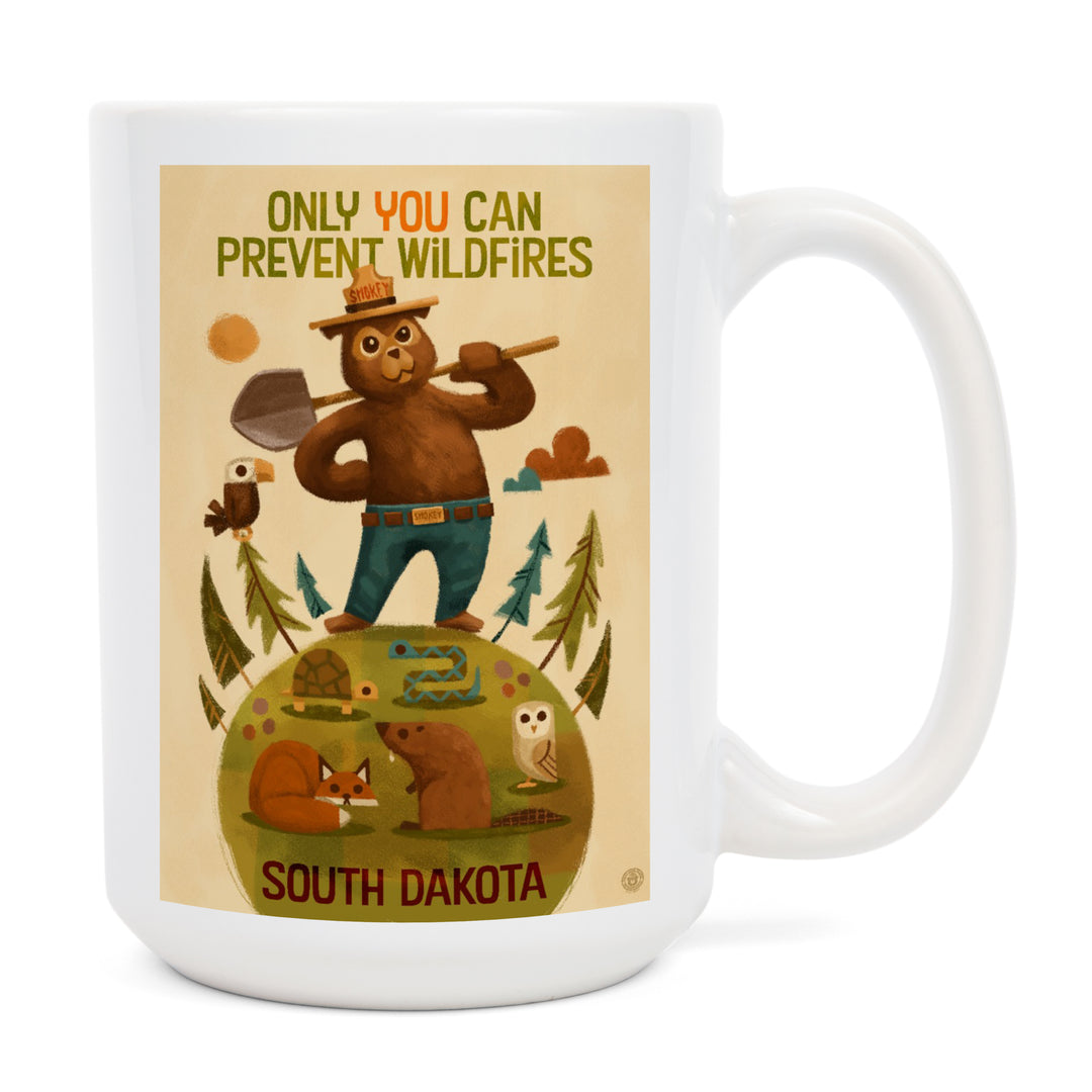 South Dakota, Smokey Bear and Friends, Ceramic Mug