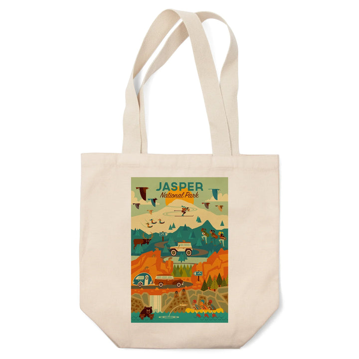 Jasper National Park, Canada, Geometric, Tote Bag