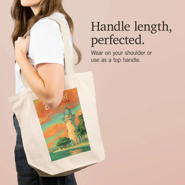 Biscayne National Park, Oil Painting, Tote Bag