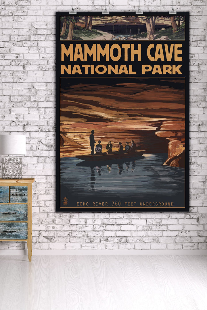 Mammoth Cave National Park, Kentucky, Echo River, Art & Giclee Prints - Lantern Press