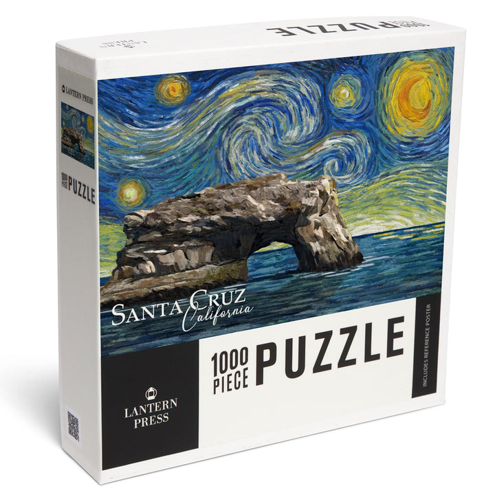 Santa Cruz, California, Natural Bridges, Starry Night Series, Jigsaw Puzzle