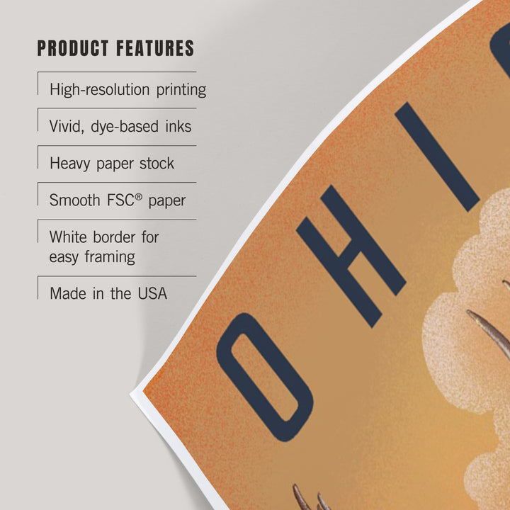 Ohio, Mule Deer, Litho, Art & Giclee Prints