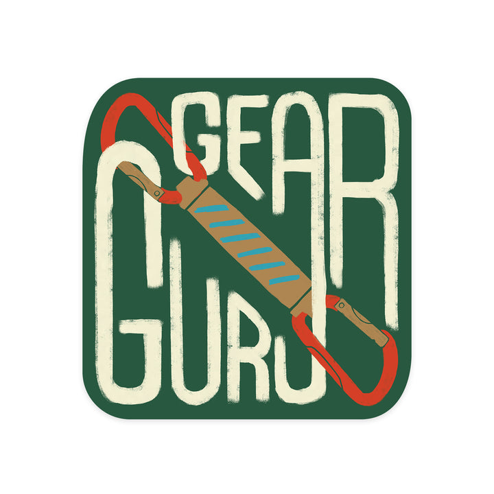 Climbing, Gear Guru, Contour, Vinyl Sticker