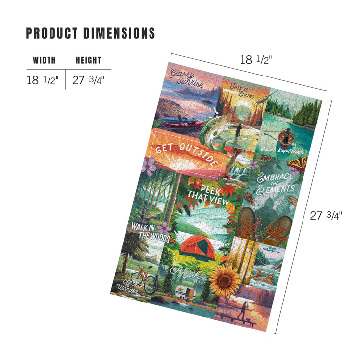 Get Outside Series Collage, 1000 Piece Jigsaw Puzzle